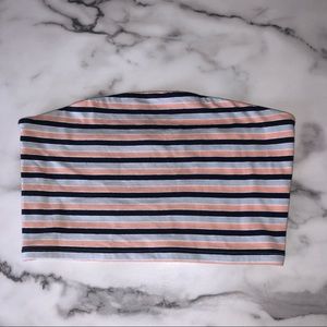 Striped tube top